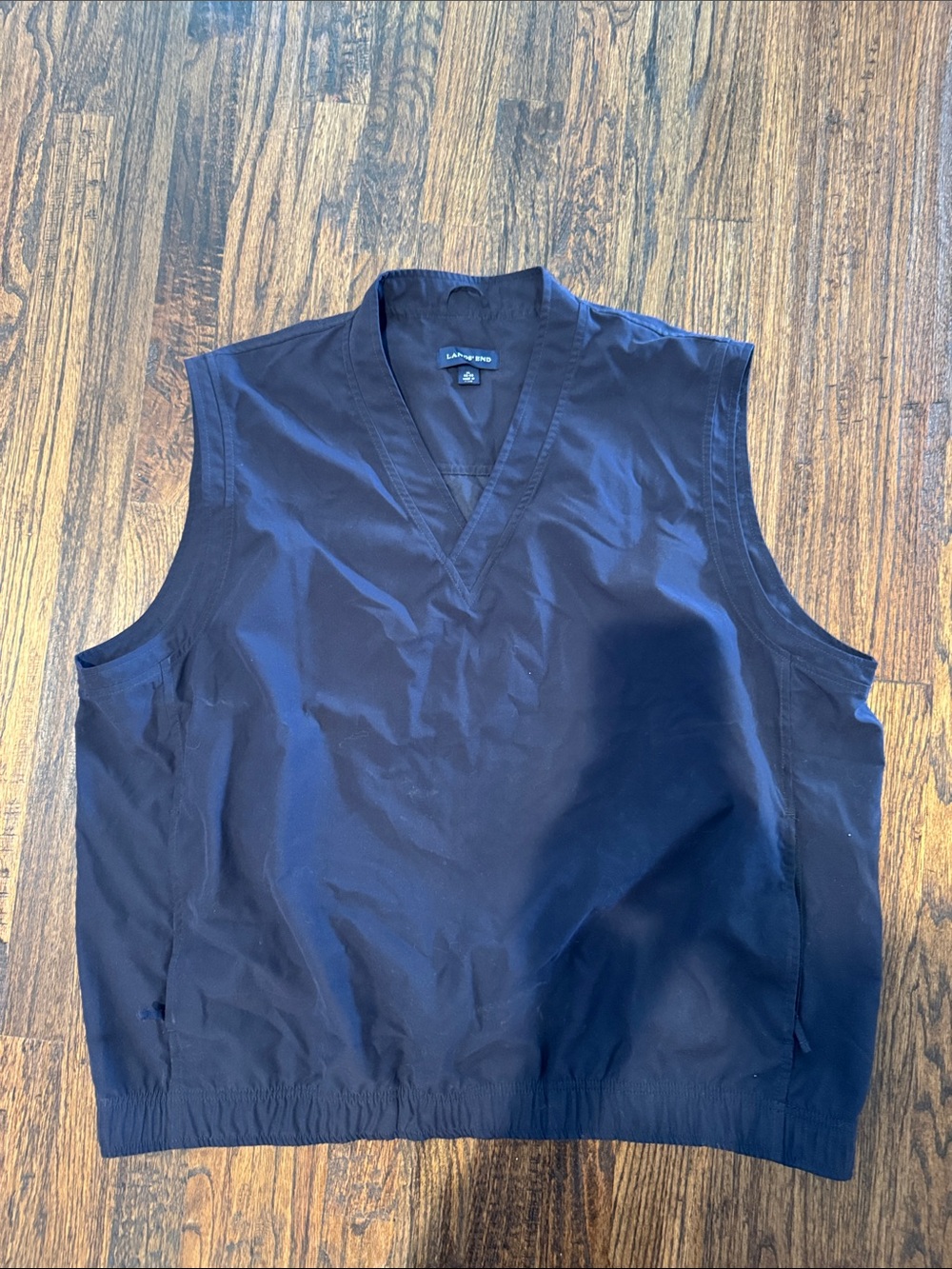 Lands' End Men's Dark Navy V-Neck Pullover Vest